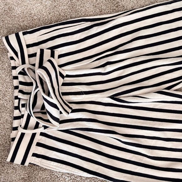 Polo Ralph Lauren Pants Size 4 Striped Straight Leg High Rise Belted Trousers - Picture 2 of 8